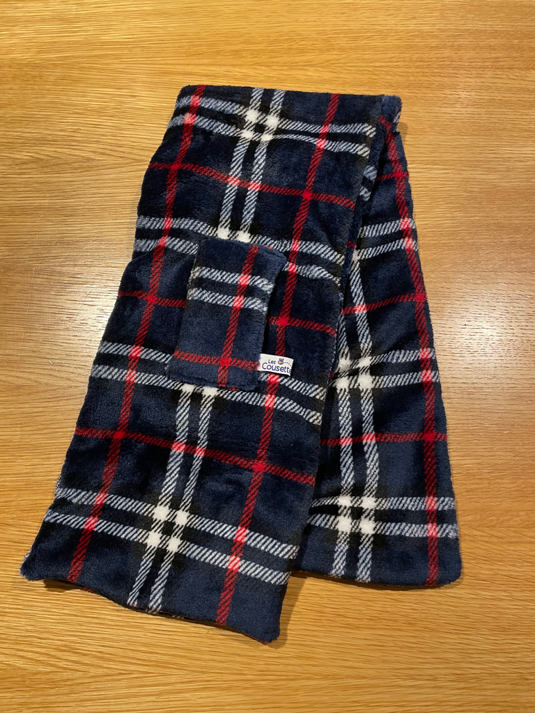 Écharpe bleue marine