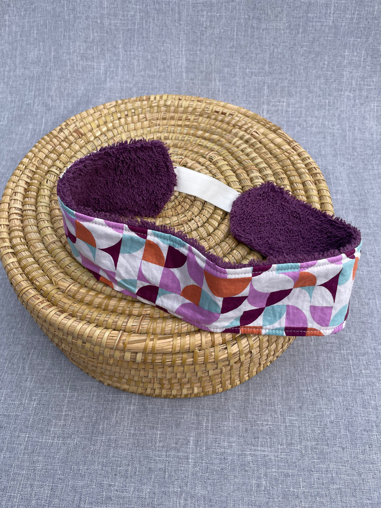 Bandeau - demi-cercles/mauve