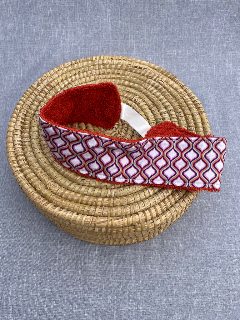 Bandeau - vagues/rouille