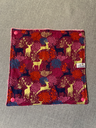 Serviette "cerfs" rose