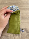 Etui à lunettes - fleuri vert