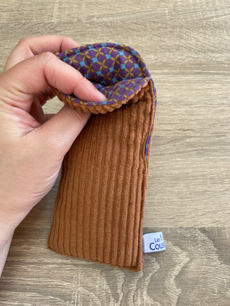 Etui à lunettes - motifs/camel