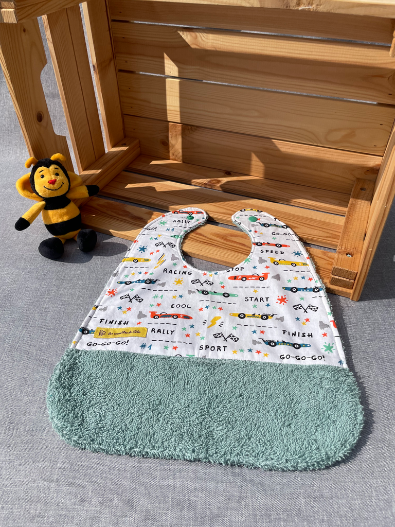 Bavoir - voitures de course