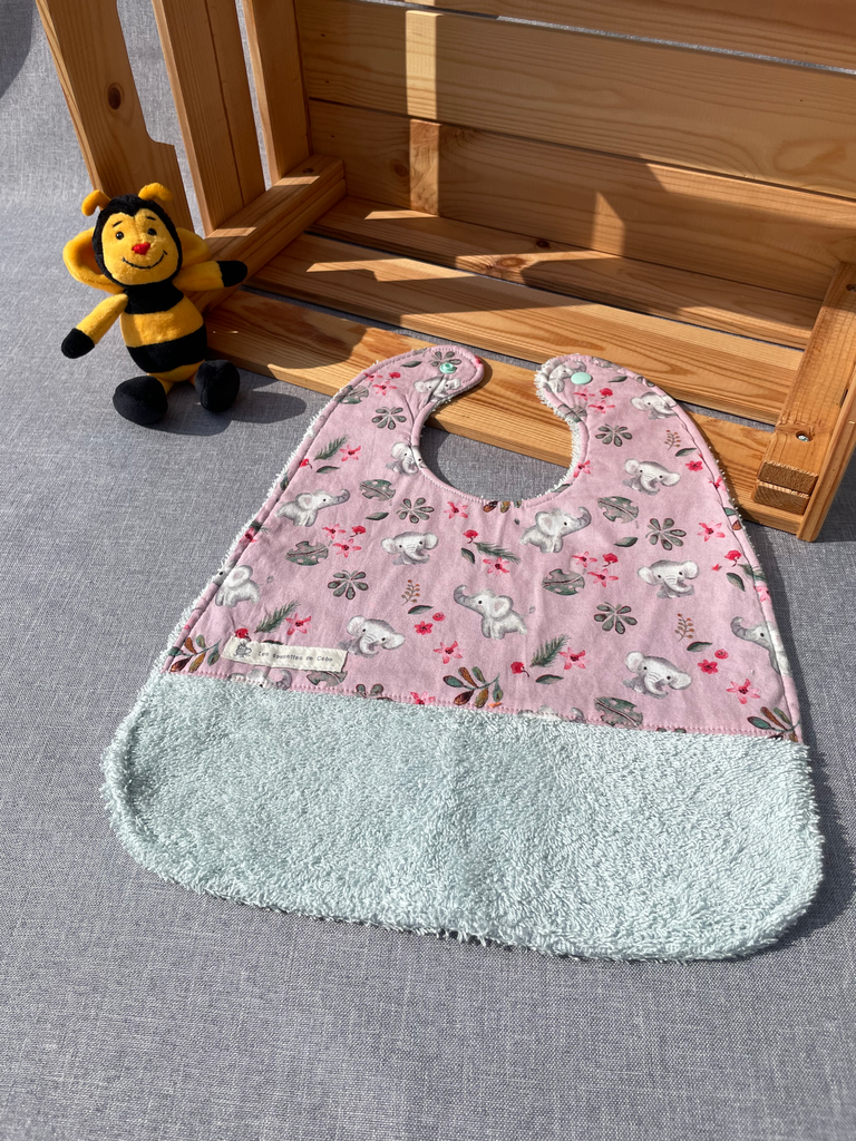 Bavoir - éléphants