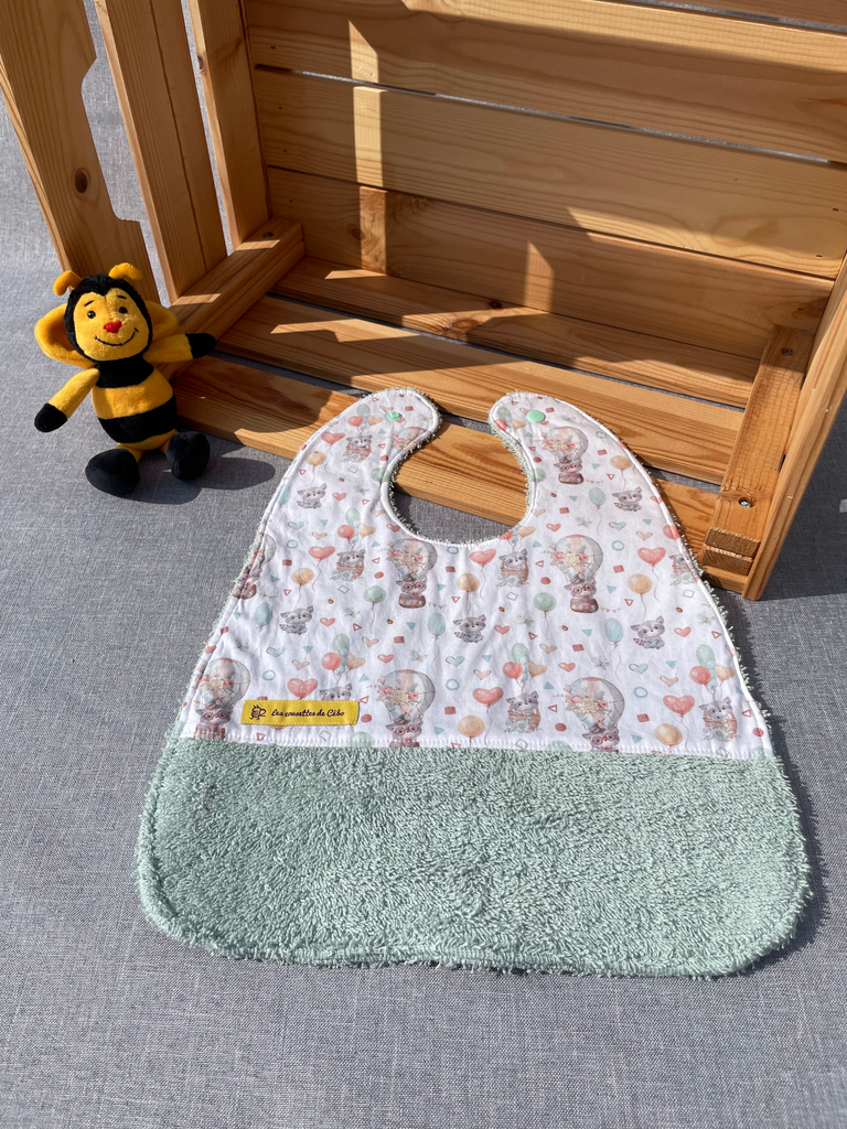 Bavoir - montgolfières