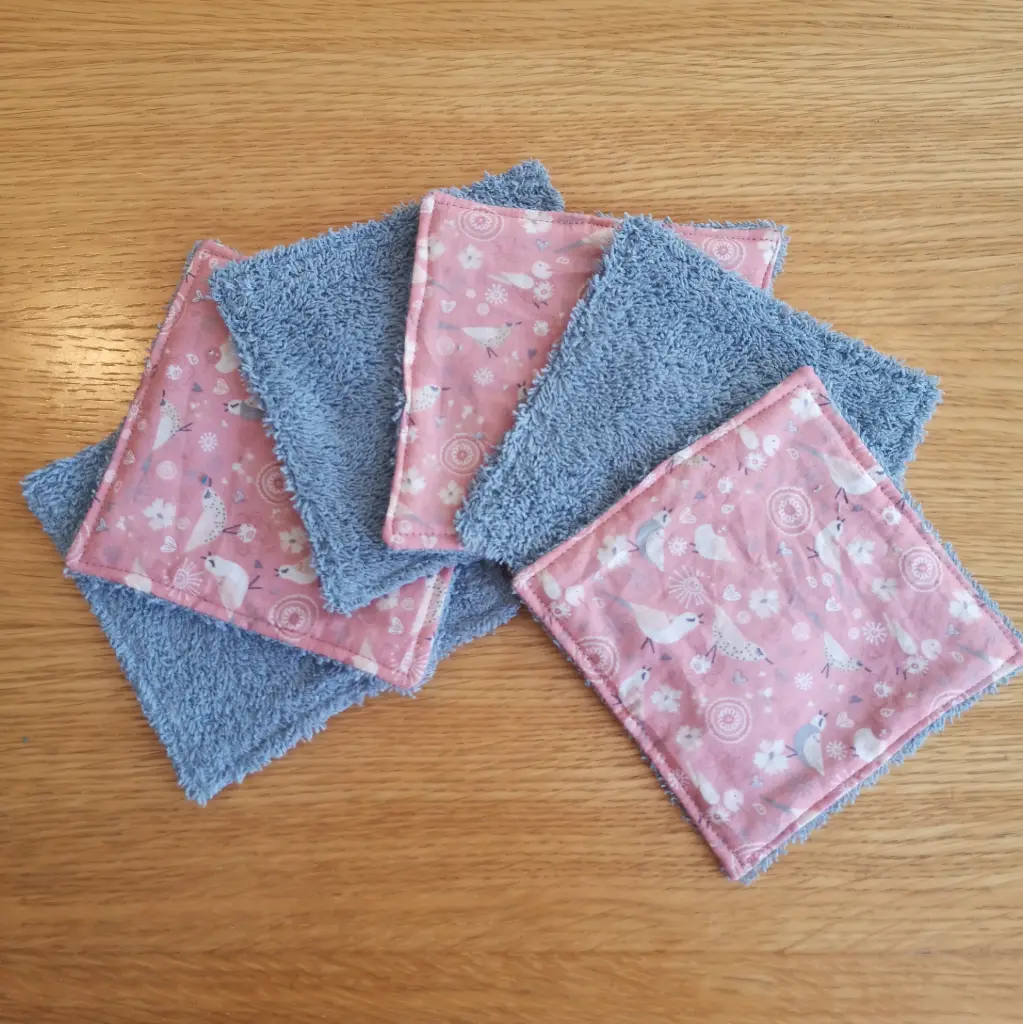 Lingettes - oiseaux bleus