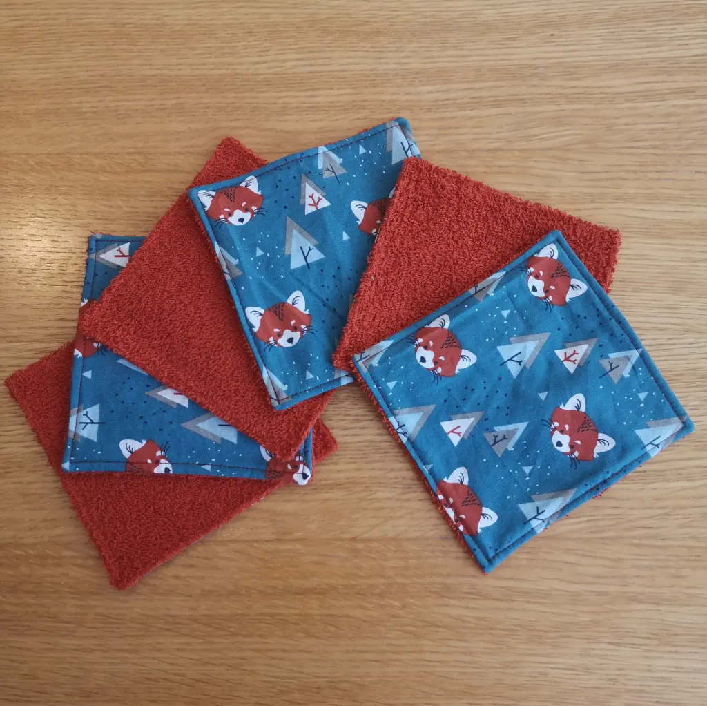 Lingettes - pandas roux