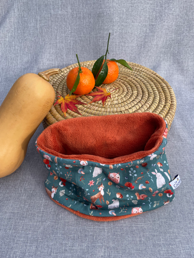 Snood "animaux de la forêt" 