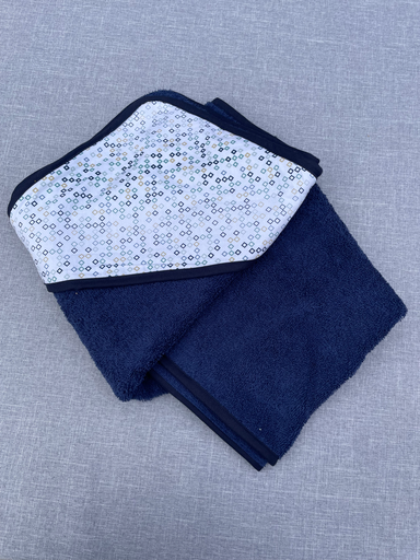 Cape de bain - bleu chic