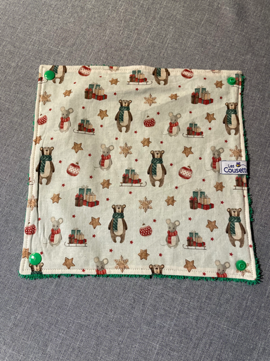 Serviette "souris" verte