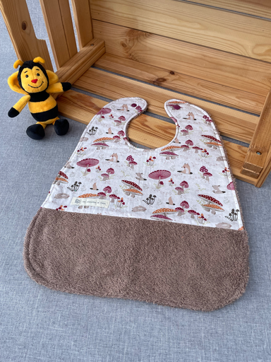 Bavoir - champignons