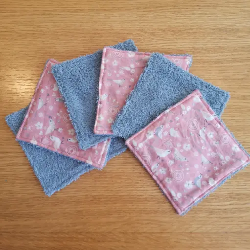 Lingettes - oiseaux bleus